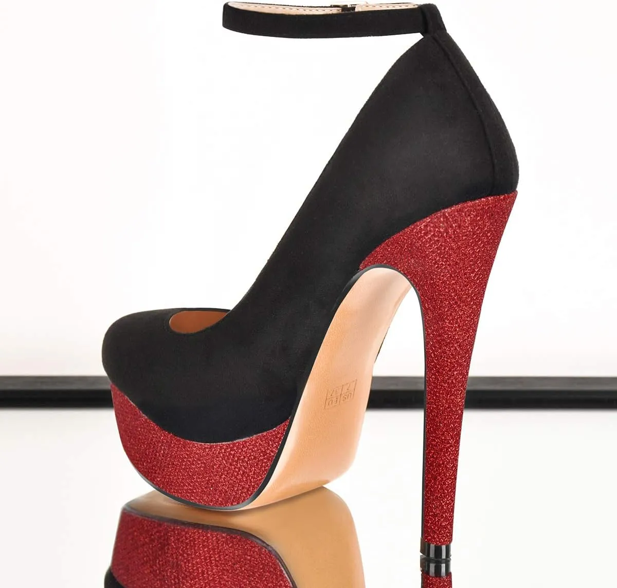 Richealnana Women's Double Platform Stiletto High Heel Pumps