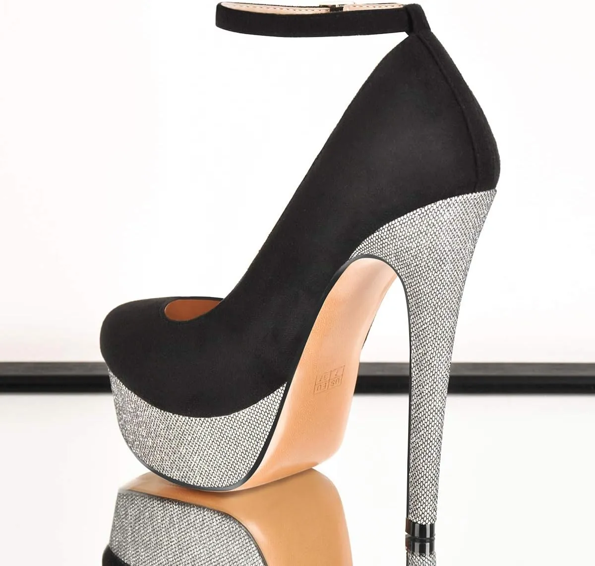 Richealnana Women's Double Platform Stiletto High Heel Pumps