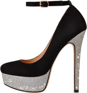 Richealnana Women's Double Platform Stiletto High Heel Pumps