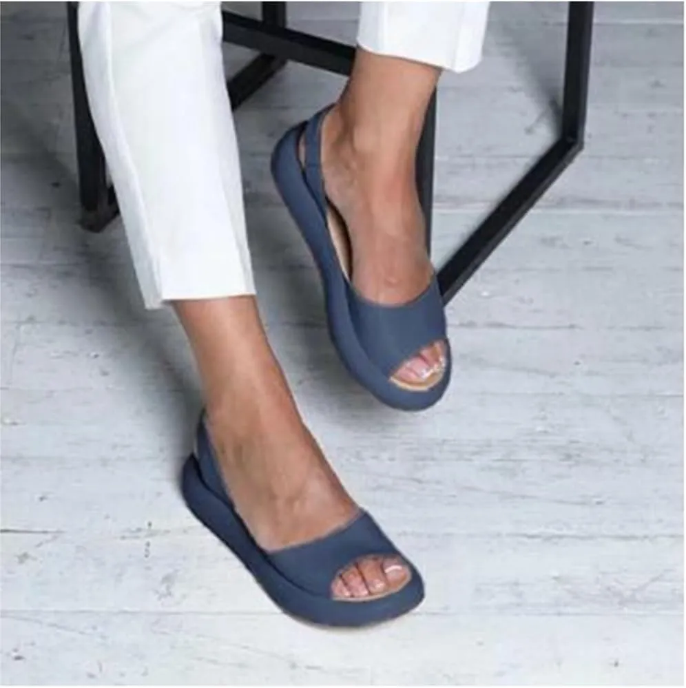 Rolinb Yifare Sandals,Women's Ultra-Comfy Casual Flat Orthotic Shoes, Platform Sandals,Suitable For All Foot Shapes