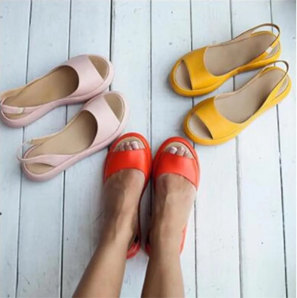 Rolinb Yifare Sandals,Women's Ultra-Comfy Casual Flat Orthotic Shoes, Platform Sandals,Suitable For All Foot Shapes