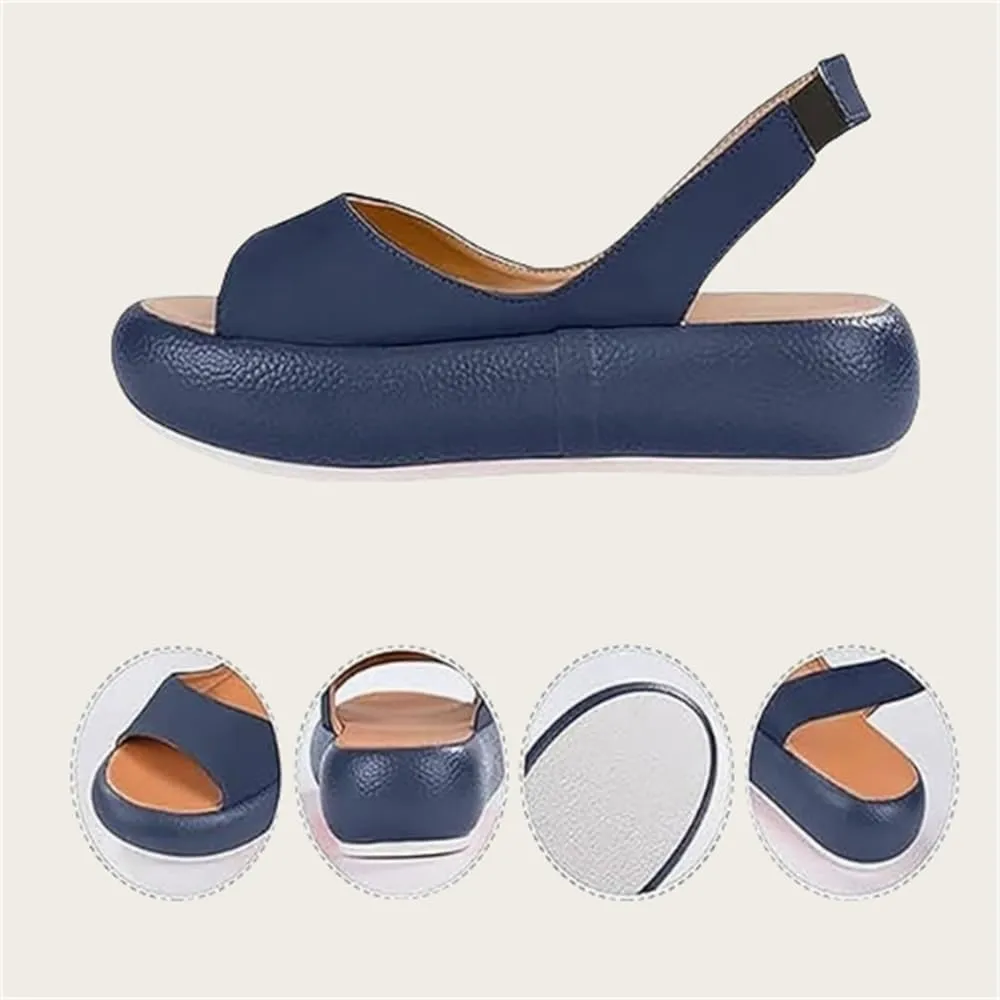 Rolinb Yifare Sandals,Women's Ultra-Comfy Casual Flat Orthotic Shoes, Platform Sandals,Suitable For All Foot Shapes