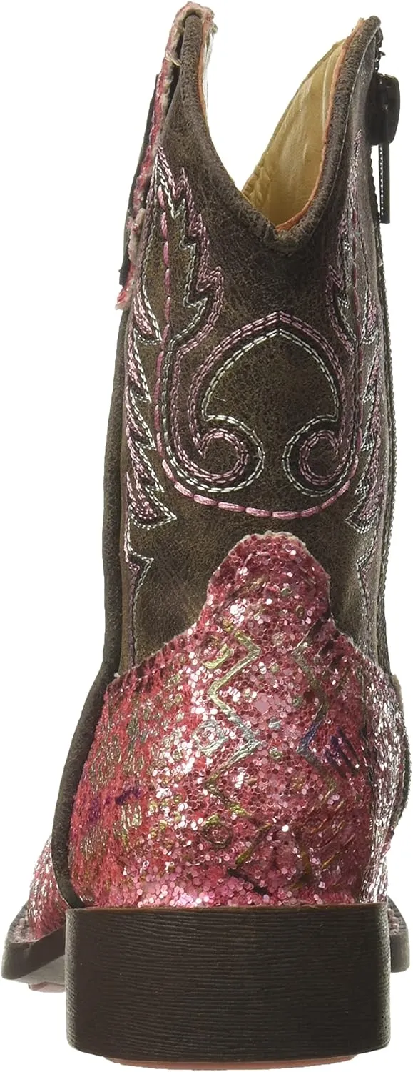 ROPER Girls' Glitter Aztec Boot