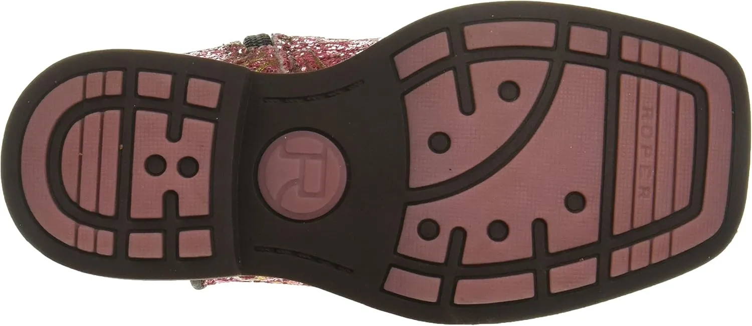 ROPER Girls' Glitter Aztec Boot