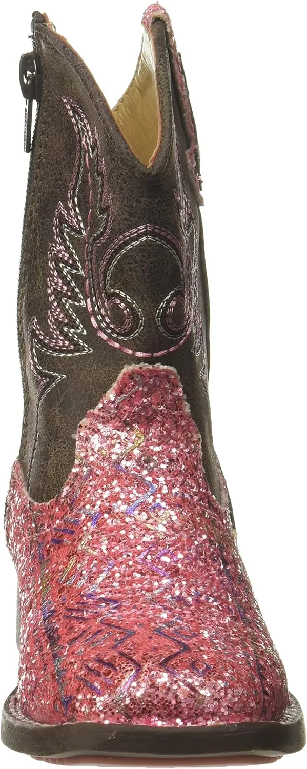 ROPER Girls' Glitter Aztec Boot