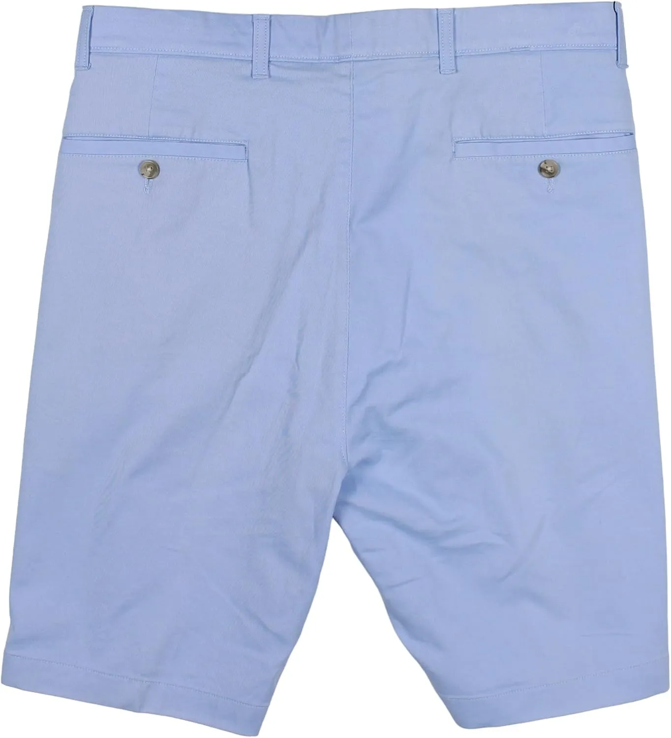 Roundtree & Yorke Men's Big and Tall Cotton Stretch Washed Chino Flat Front Shorts, 9" or 11" Inseam