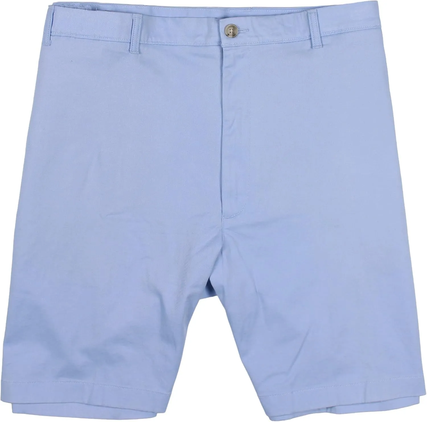 Roundtree & Yorke Men's Big and Tall Cotton Stretch Washed Chino Flat Front Shorts, 9" or 11" Inseam