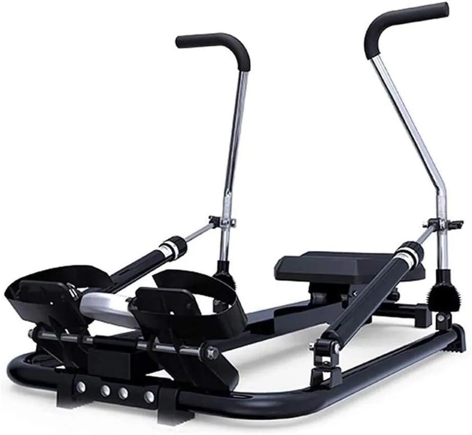 Rowing Machines Rowing Machine Multi-Function Rowing Machine 6-Stage Hydraulic Resistance Adjustment 120Kg Max Weight Exercise Fitness Machine for Home Gym