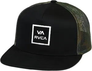 RVCA Men's Trucker Hat, Structured Hat with Stretch Mesh Back, Adjustable Snapback Closure