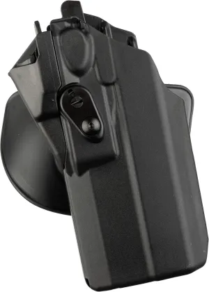 Safariland 7378RDS ALS (Automatic Locking System) Duty Holster, Red Dot Sight Compatible, STX Plain Black, Left Hand, Fits: GLK19 GEN1-5 Surefire X300U