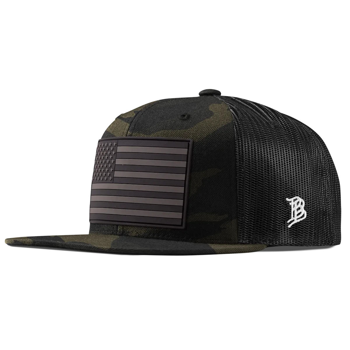 Salute Midnight PVC Flat Trucker