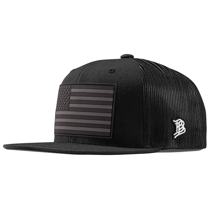 Salute Midnight PVC Flat Trucker