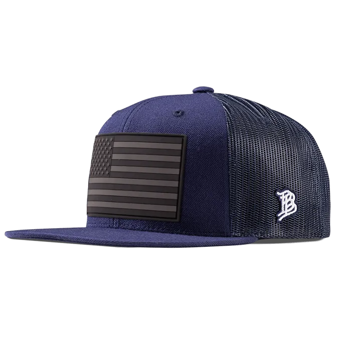 Salute Midnight PVC Flat Trucker