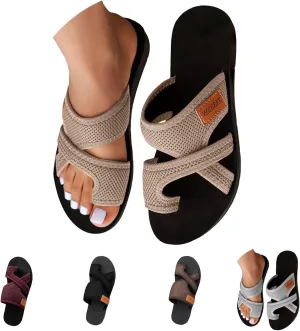 Sandals for Women 2025 Comfortable Trendy Summer Beach Breathable Hollow Mesh Slide Sandls Casual Orthopedic Sandals