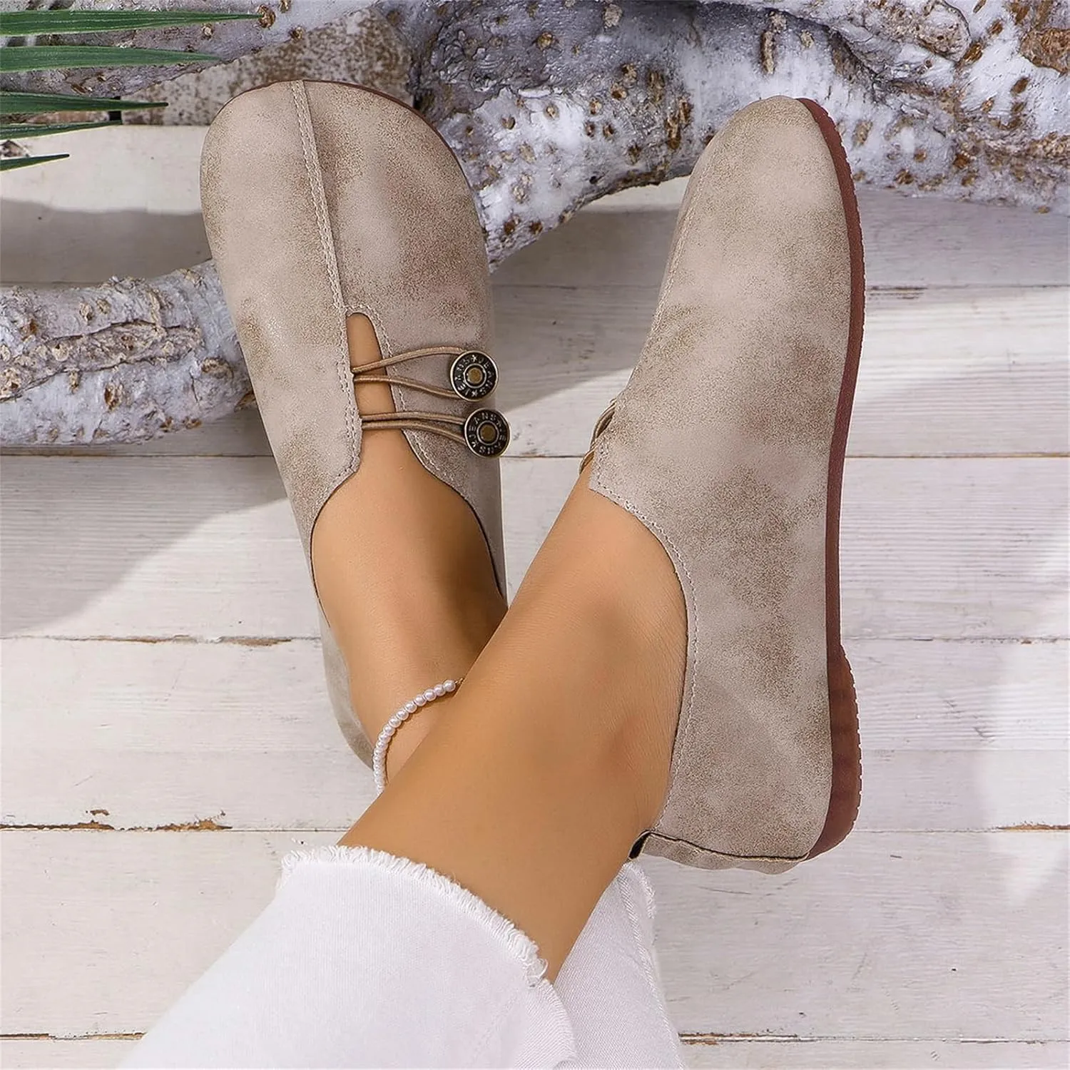 Sandals for Women 2025 Retro Loafers Dressy Comfortable Closed Toe Ballet Flats Summer Casual Breathable Boat Shoes Footwear
