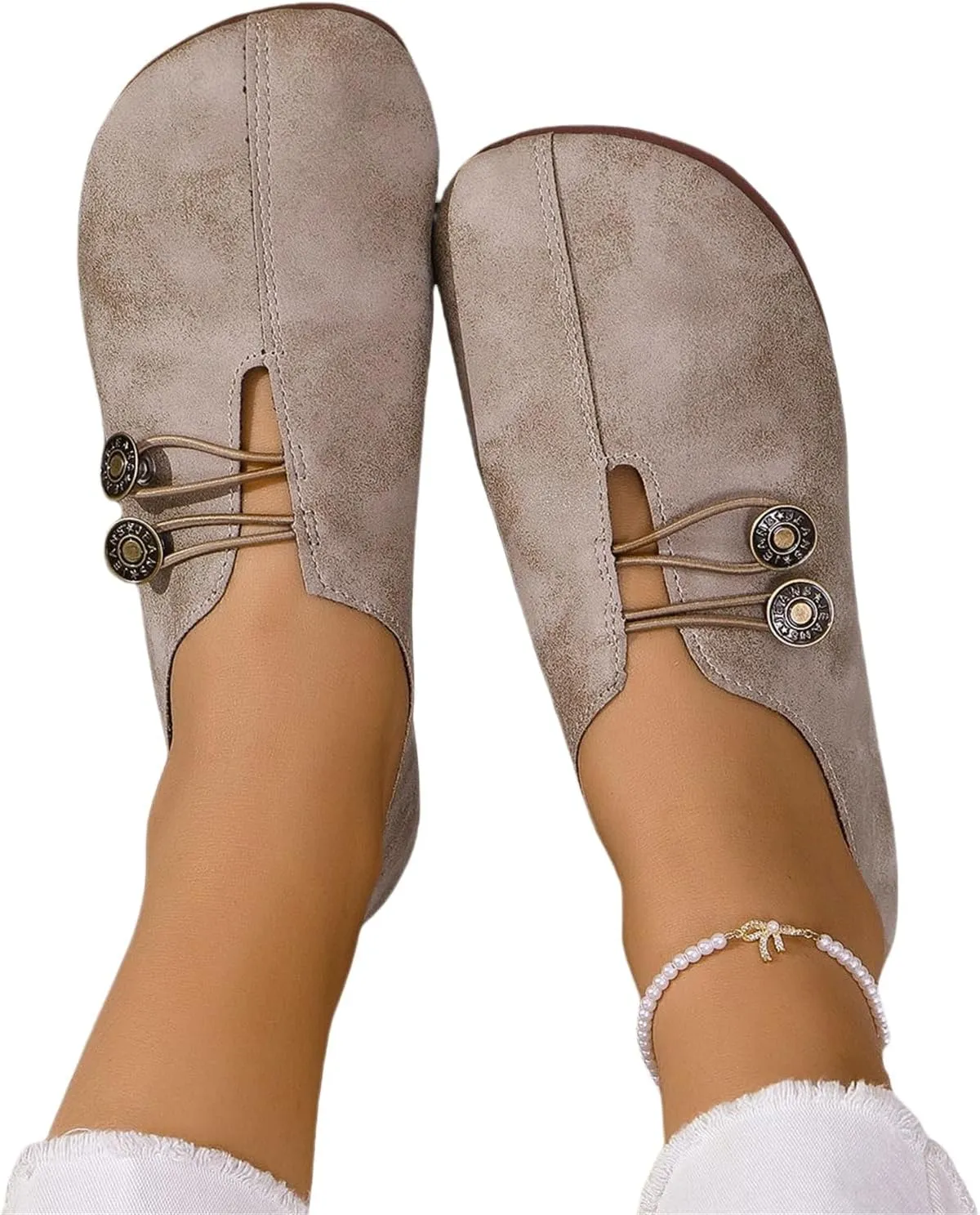 Sandals for Women 2025 Retro Loafers Dressy Comfortable Closed Toe Ballet Flats Summer Casual Breathable Boat Shoes Footwear