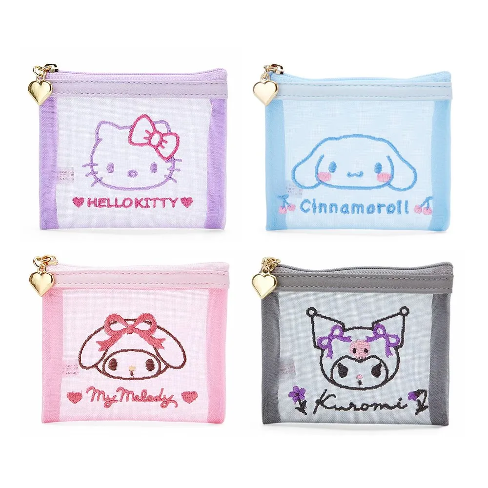 Sanrio Characters Flat Mesh Pouch