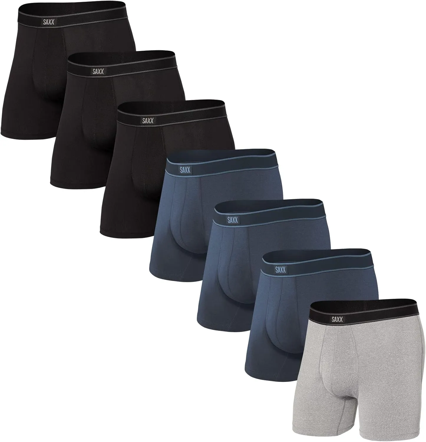 SAXX Underwear Co. Men's Underwear with Pouch Support Daytripper Boxer Brief Fly, 7 or 10 Pack