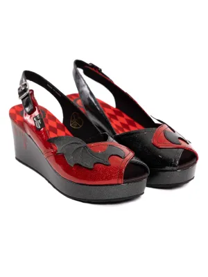 Scarlet Vampy Peep-Toe Heel