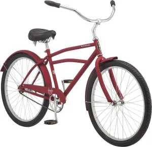 Schwinn Cruiser Bike, 26 Inch Bike for Women and Men, Beach Cruiser Bicycle, Linear Pull Brakes, Comfortable Padded Seat, Upright Riding Position, Adult Bicycle
