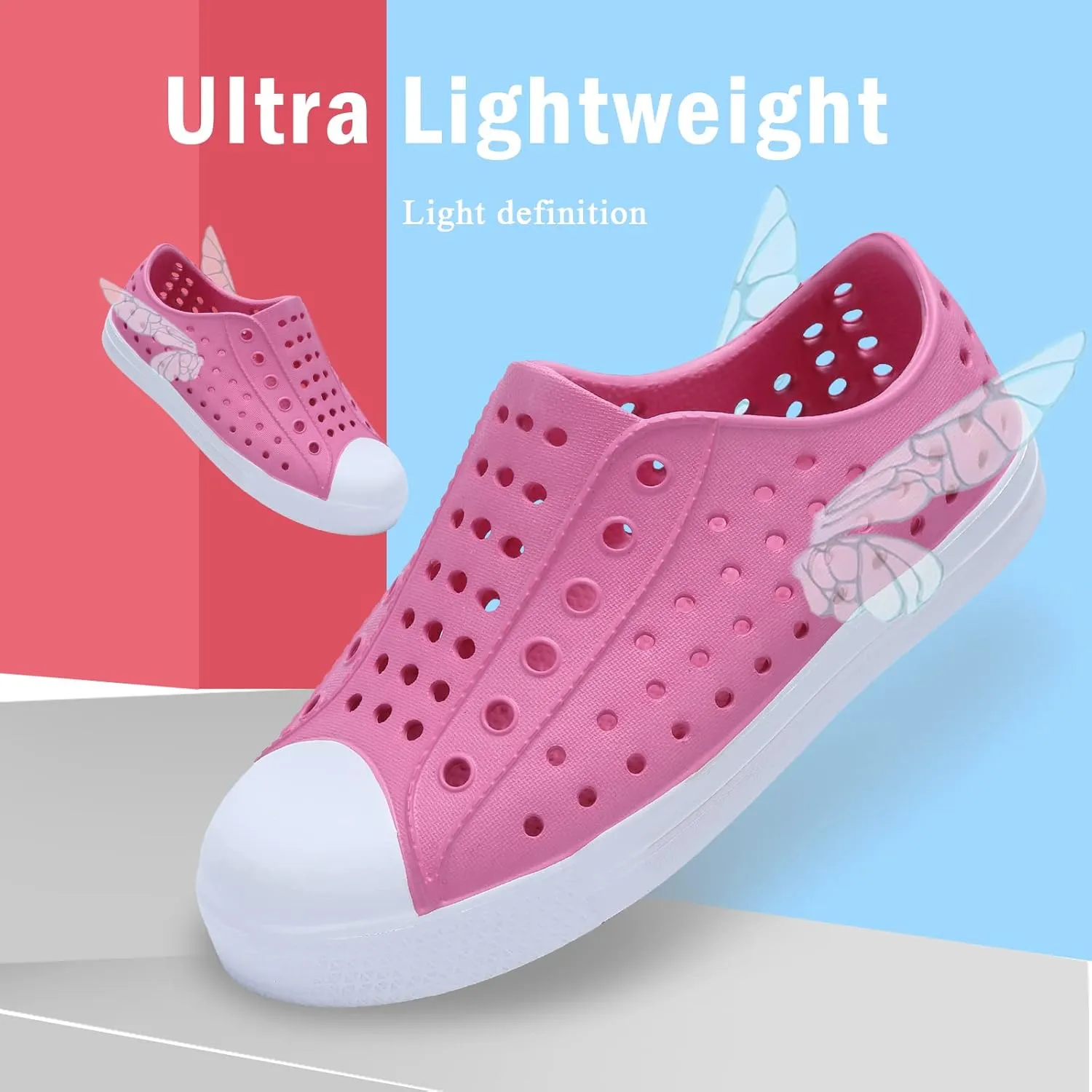 seannel Kids Water Shoes Slip-On Sneaker Lightweight Breathable Sandal Outdoor & Indoor