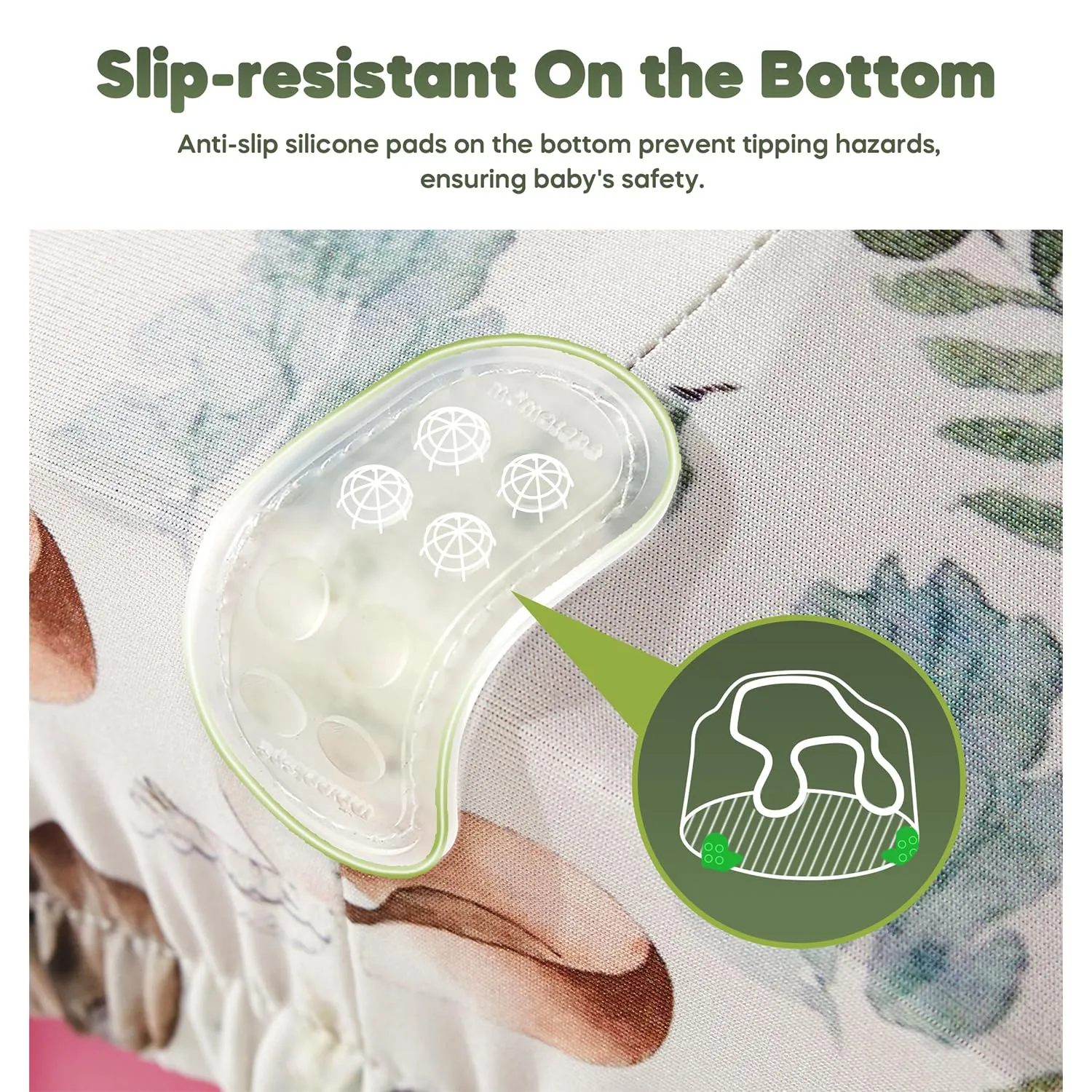 Seat Cover Compatible with Bumbo and Nuby Seat,Soft Breathable Cover for Baby Girl Boy,Cover Only