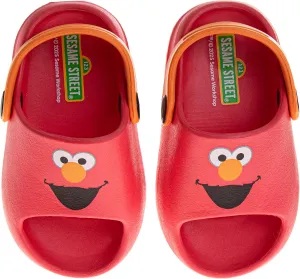 Sesame Street Clog Sandals with Backstrap - Open Toe Slides for Kids Girls and Boys - Sesame Sandal Slip-On Clogs Water Resistant (Sizes: 3-4 Infant / 5-10 Toddler / 11-12 Little Kid)