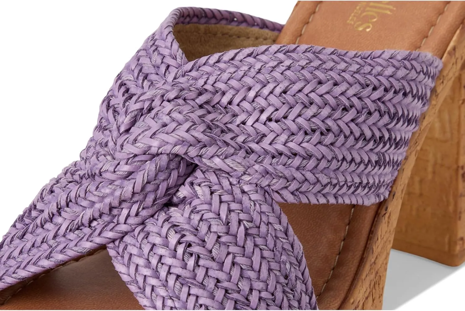 Seychelles Women's Adorned Raffia Platform Slide Heeled Sandal