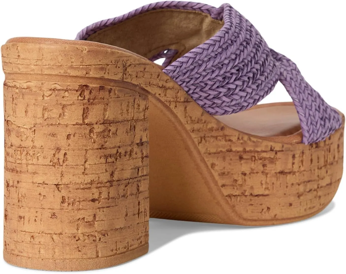 Seychelles Women's Adorned Raffia Platform Slide Heeled Sandal
