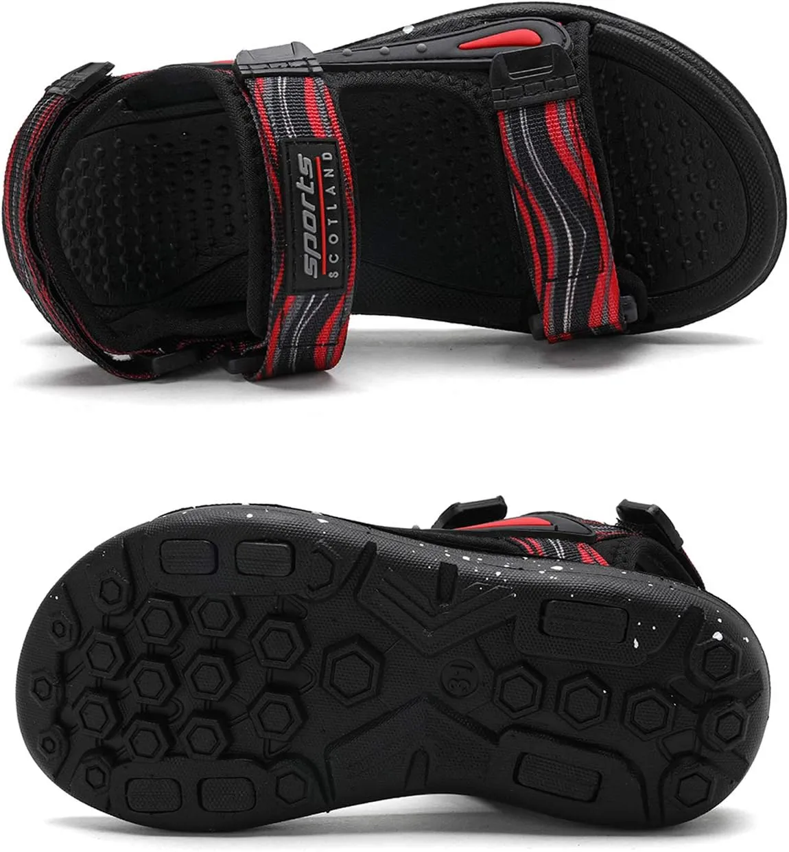 ShadowFax Boys Water Sandals Outdoor Hiking Adjustable Strap Sport Sandals