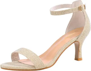 SheSole Women's Dressy Kitten Heels Rhinestone Sandals Elegant Prom Formal Bridal Wedding Shoes