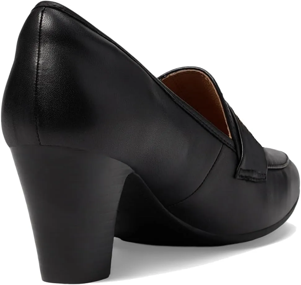 SHODENSE Women Chunky Kitten Heel Pumps Shoes Round Closed Toe Slip On Suede Penny Loafers Mid Block Heels Dress Loafer Matte Almond Toe Comfort Oxford Shoes Office Work Classic Elegant 4-11 M US