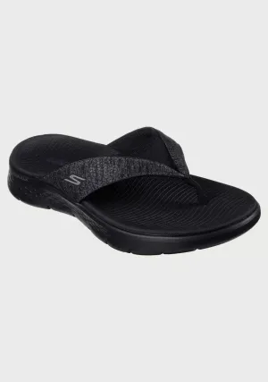 Skechers 141401/BKGY 141401 GO WALK FLEX SANDAL - SUNLIT Womens Sandals Black/Grey