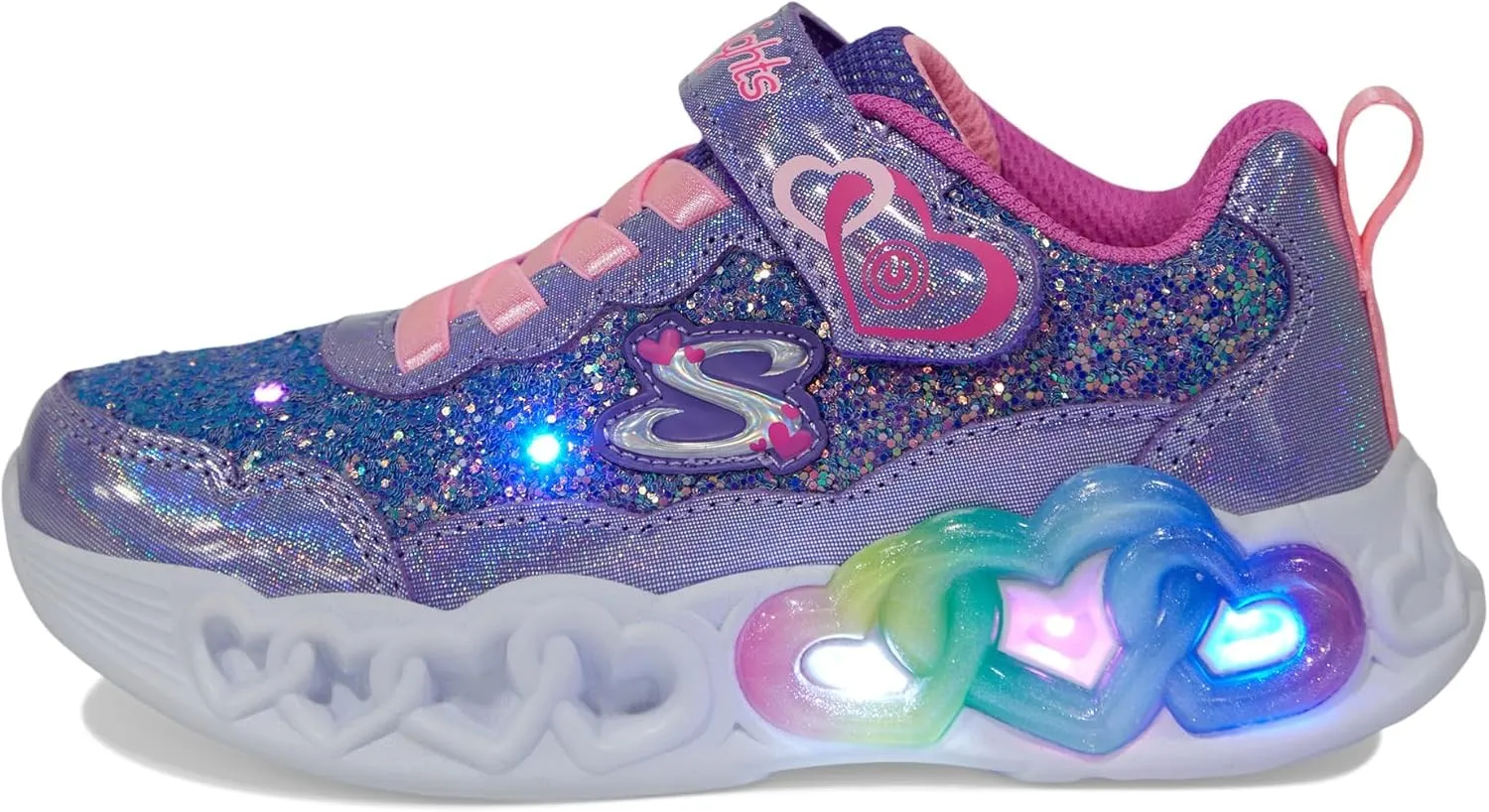 Skechers Girls' Infinite Heart Lights Fresh