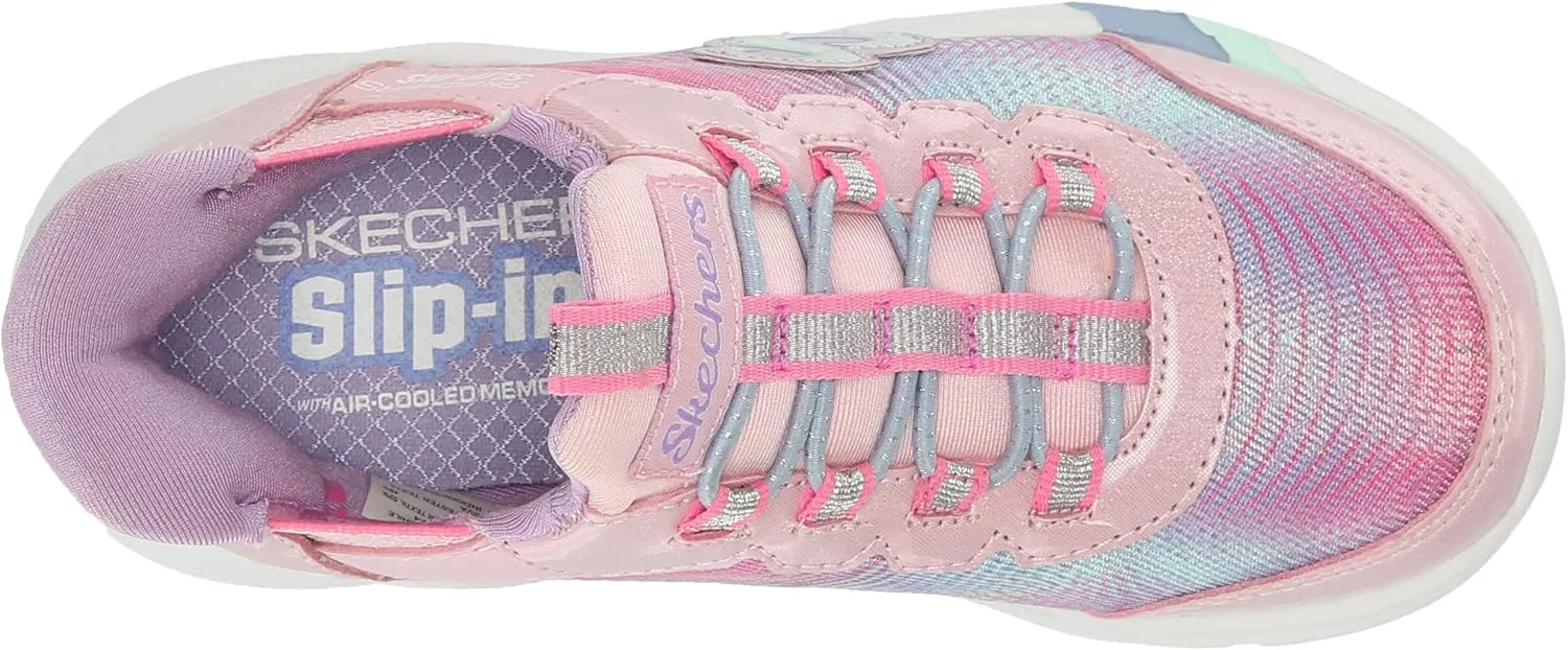 Skechers Unisex-Child Dreamy Lites-Colorful Prism Sneaker