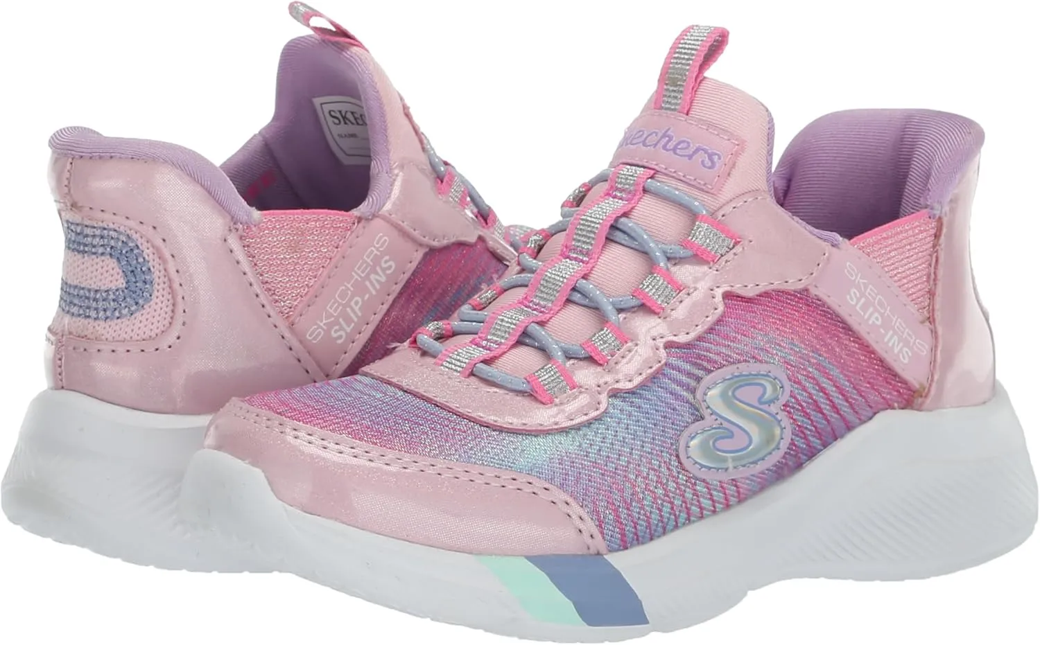 Skechers Unisex-Child Dreamy Lites-Colorful Prism Sneaker
