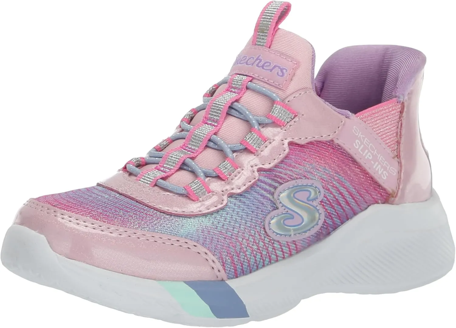 Skechers Unisex-Child Dreamy Lites-Colorful Prism Sneaker
