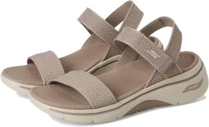 SKECHERS Women's Arch Fit 2.0 Finished Knit Quarter Strap Fisherman Sandal