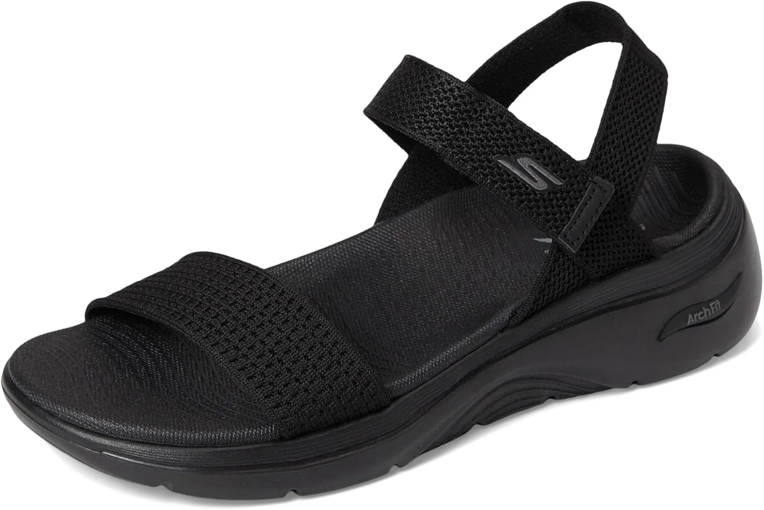 SKECHERS Women's Arch Fit 2.0 Finished Knit Quarter Strap Fisherman Sandal