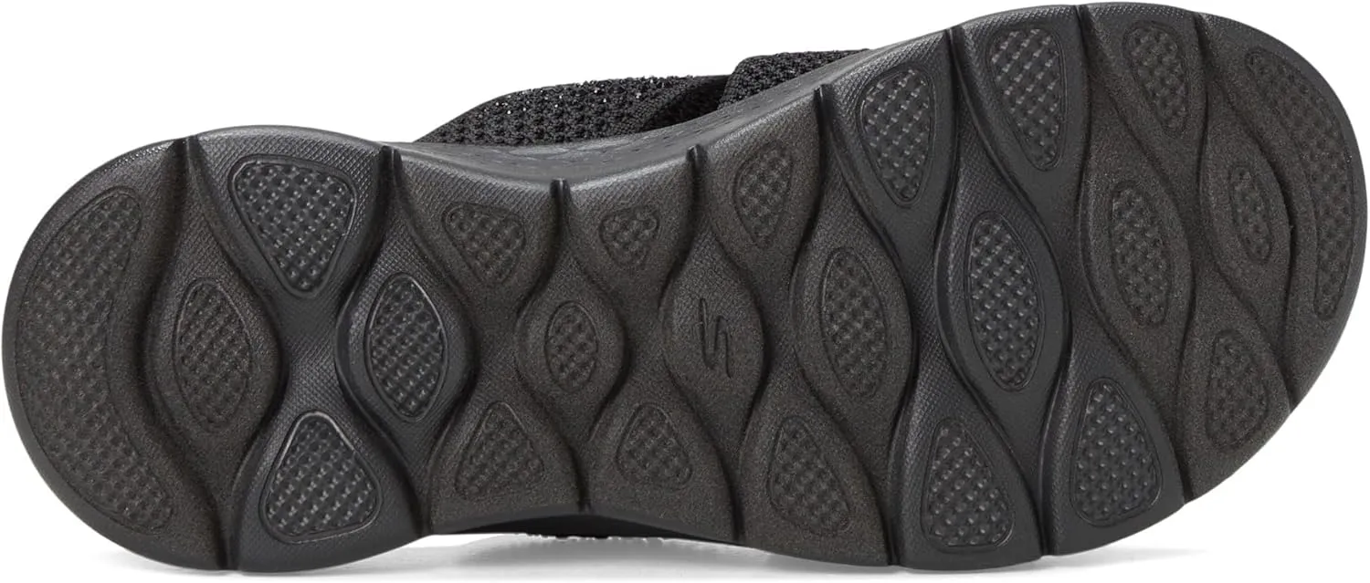 SKECHERS Women's Arch Fit Knit Slide W/Gradient Rhinestnes Flip-Flop