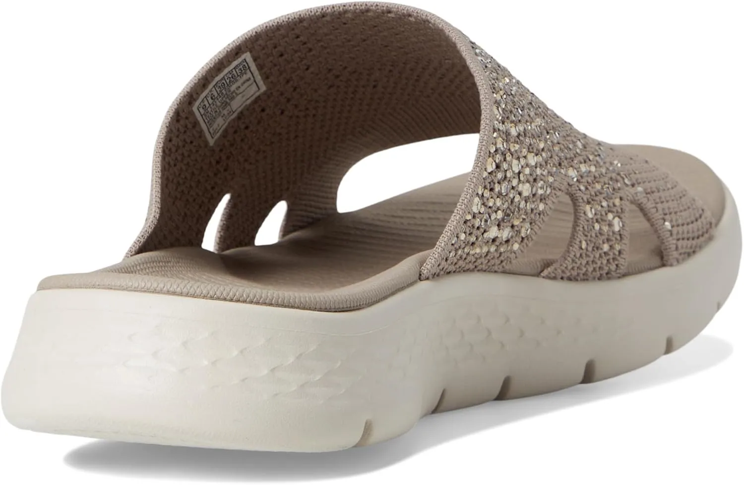 Skechers Women's Arch Fit Knit Slide W/Gradient Rhinestnes Sandal