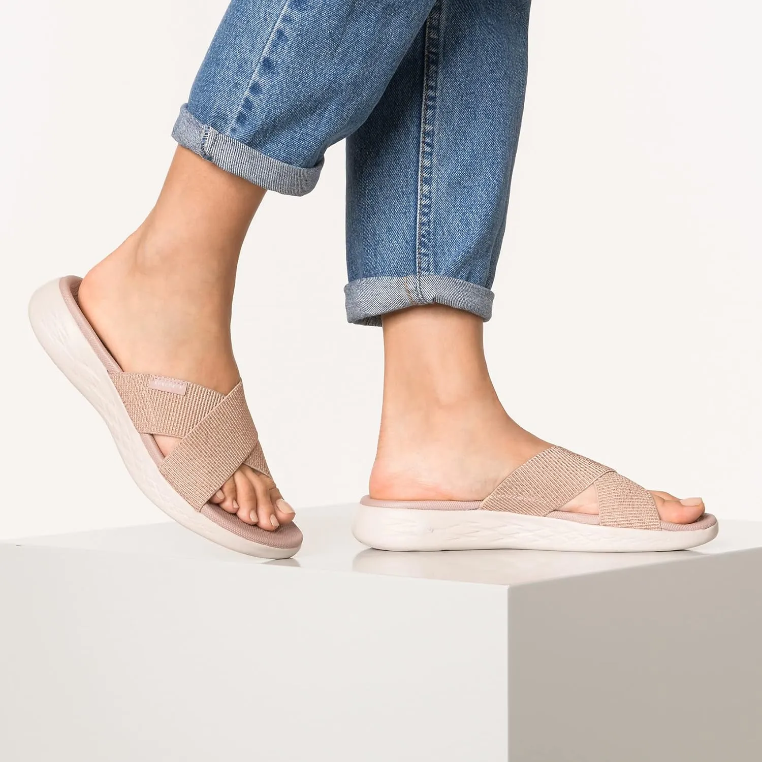 Skechers Women's On The Go 600 - Glistening Slide Sandal