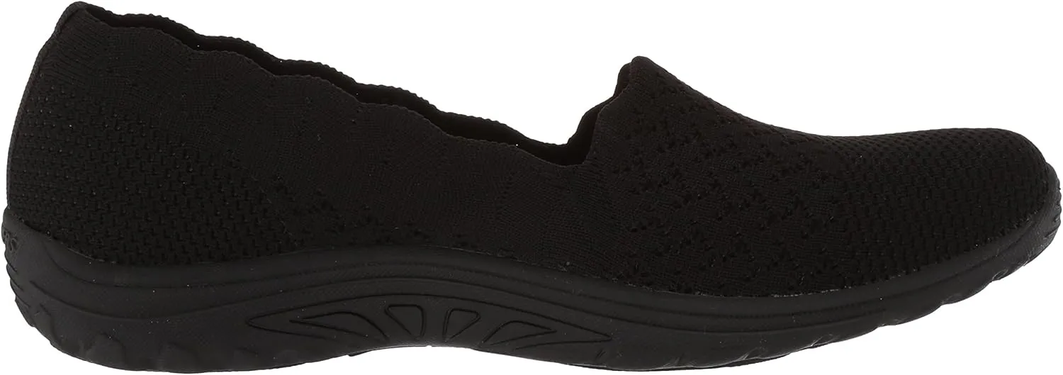 Skechers Women's Reggae Fest-Trail Dame-Scalloped Collar, Engineered Skech-Knit Slip-on Loafer