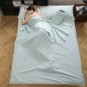 Sleeping Bag Liner Lightweight Compact Sleeping Bag Sack Portable Clean Travel Sheet for Outdoor Hiking Hotels