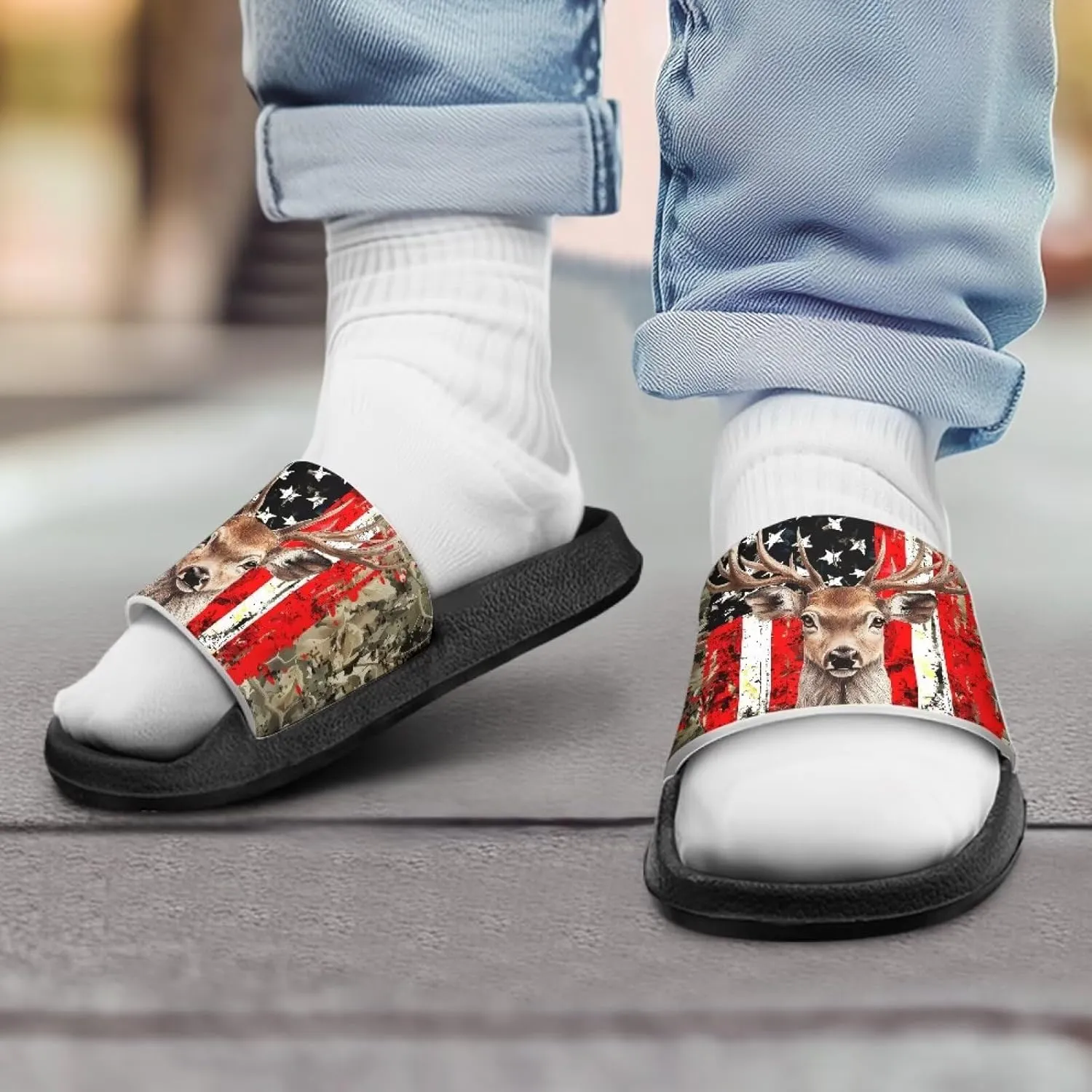 Slide Sandals for Boys Quick Dry Summer Slippers Kids Lightweight Pool Sandals