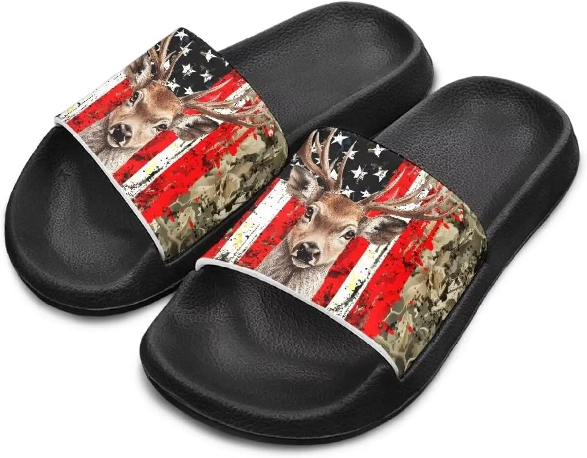 Slide Sandals for Boys Quick Dry Summer Slippers Kids Lightweight Pool Sandals