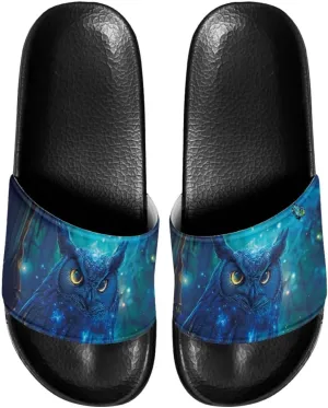 Slide Sandals Home Bathroom Slip-on Flat Slippers Daily Shoes for Women