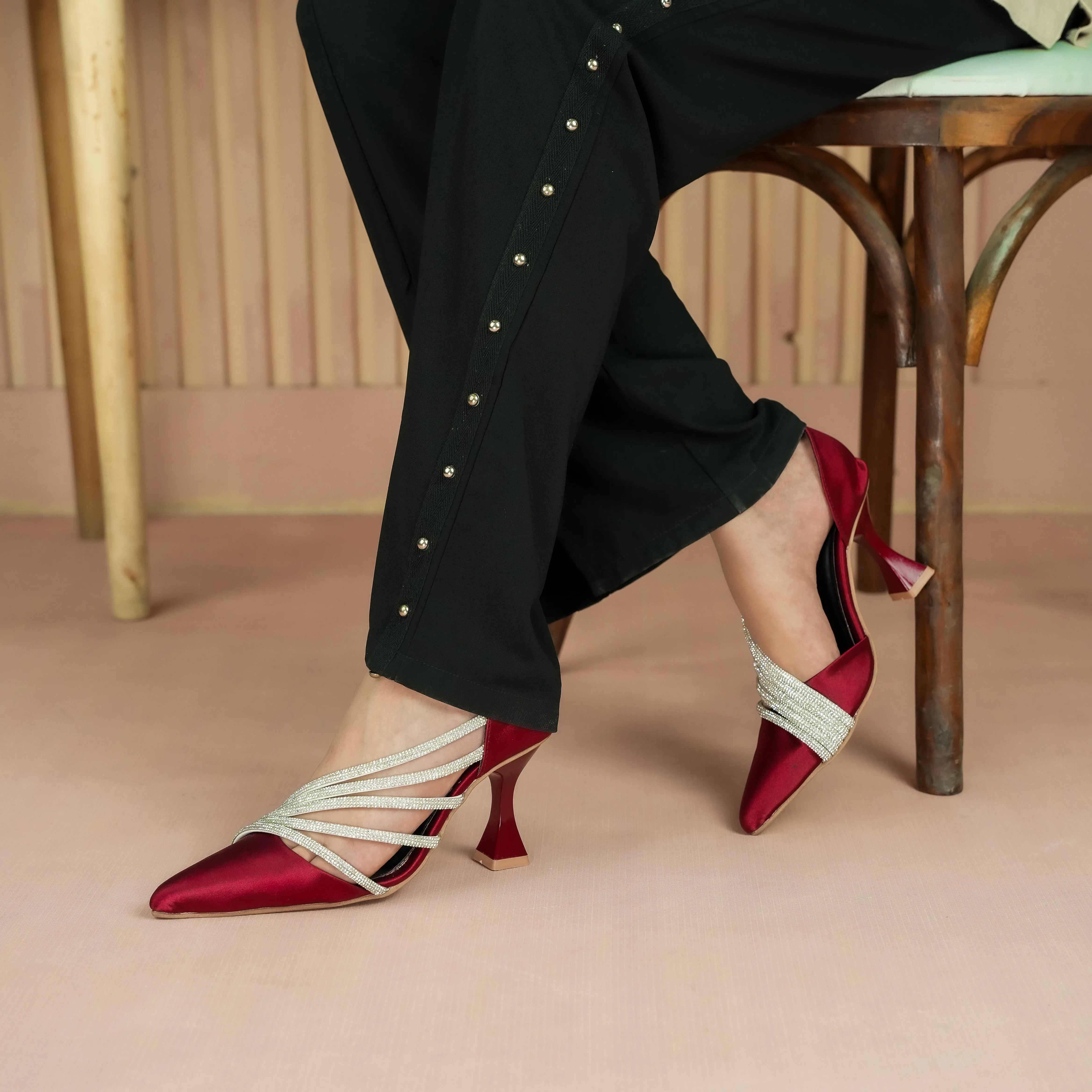 Sling Glitter Heel