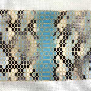 Snakeskin Mini Flat Clutch - Blue