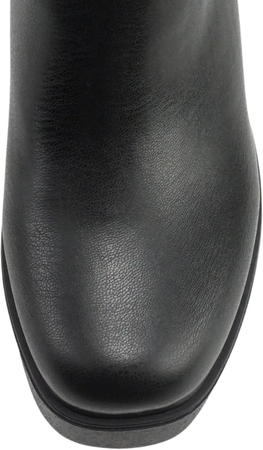 Soda “OARSMAN” ~ Women Square Toe Platform Medium Chunky Heel Ankle Boot with Side Zipper